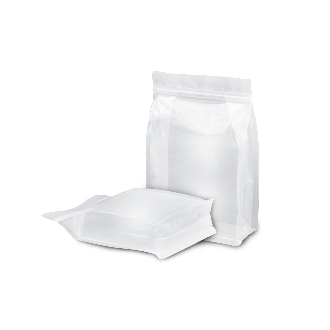 5.5" Inch X 9" Inch Transparent Flat Bottom Pouch with Zipper